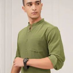 Men Slim Fit Shirt with Full Sleeves-image-20