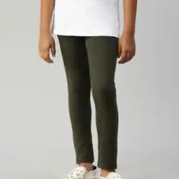 Solid Leggings with Elasticated Waist-image-84