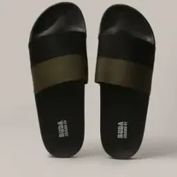 Colourblock Slides with Brand Print-image-90