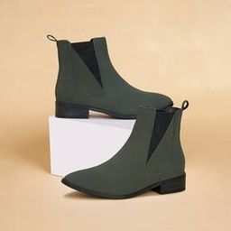 Women Colourblock Ankle-Length Boots -image-1