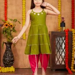 Girl Embellished 2-Piece Kurta Set-image-3