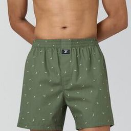 Men Printed Boxers with Elasticated Waist-image-6