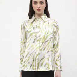 Women Abstract Print Relaxed Fit Shirt-25