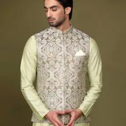 Printed Nehru Jacket-image-65