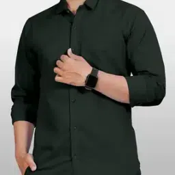 Men Spread-Collar Regular Fit Shirt-image-14