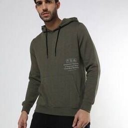 Placement Print Hoodie with Kangaroo Pocket-image-10