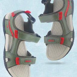 Men Flat Heel Sandals with Velcro Fastening-image-70