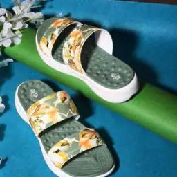 Women Floral Slides Slippers with Flat Heels-image-86