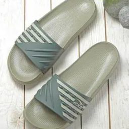 asian Men Brand Print Slides with Stitch Detail-picture-10