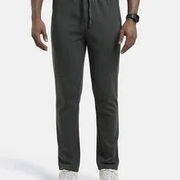 Men AM44 Super Combed Cotton Rich Pique Interlock Fabric Slim Fit Trackpants with Side and Back Pockets-image-65