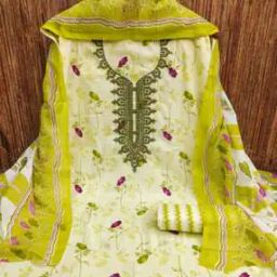 Women Floral Print Unstitched Dress Material-image-14
