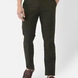 Checked Flat-Front Trousers-picture-20