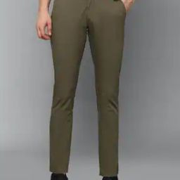 Slim Fit Flat-Front Trousers-image-34