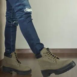 Women Ankle-Length Boots with Lace-Fastening-image-8