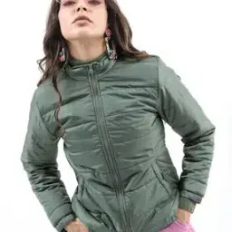 Zip-Front Puffer Jacket with Insert Pockets-4