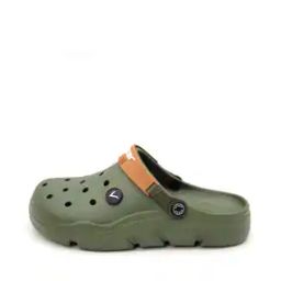 Men Perforated Slingback Clogs-1