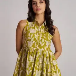 the cloth crow Women Floral Print Relaxed Fit Peplum Top-picture-18