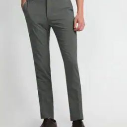 Men Mid-Rise Super Slim Fit Flat-Front Trousers-image-42