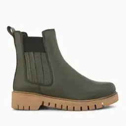 Women Ankle-Length Boots with Slip-On Styling-image-25