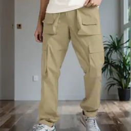 Shein Full Length Cargo Pants With Mock Pockets-image-17