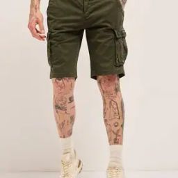 Men Regular Fit Cargo Shorts-picture-25