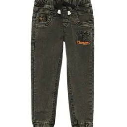 Boys Lightly-Washed Joggers with Elasticated Drawstring Waist-picture-21