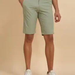 Men Mid-Rise Slim Fit City Shorts-picture-30