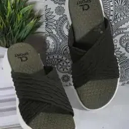 Women Knitted Slip-On Flat Sandals-image-87