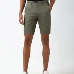 Men Micro Print Regular Fit City Shorts-picture-14