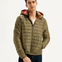 Men Quilted Regular Fit Hooded Puffer Jacket-17