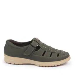 Men Stitched Hook & Loop Sandals-image-1