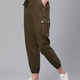 Cuffed Cargo Pants with Tie-Up-image-54