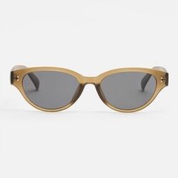 Men Cat-Eye Sunglasses with Gradient Olive Frame and Grey Tint Lenses-53