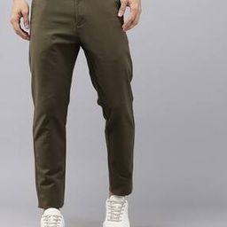 Men Mid Rise Slim Fit Trousers-image-46