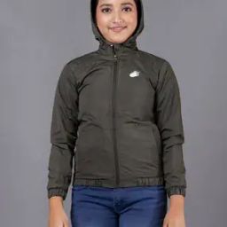 Girls Zip-Front Hooded Jacket-image-3