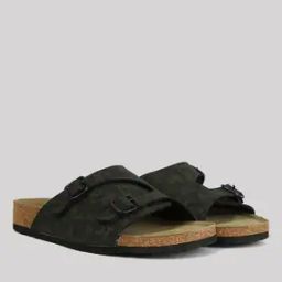 Men Slip-On Sandals with Buckle Accent-image-98
