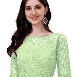 Women Embroidery Back Open Blouse-image-92