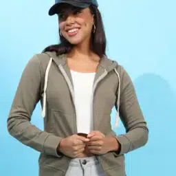 Zip-Front Hooded Sweatshirt-picture-1