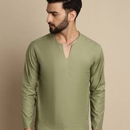 Short Kurta with Notched Neckline-picture-27