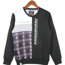 Boys Typographic Print Round-Neck Sweatshirt-44