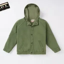 Boys Regular Fit Hooded Jacket-10