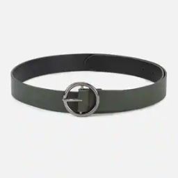 Women Genuine Leather Belt with O-Ring Buckle Closure-image-78