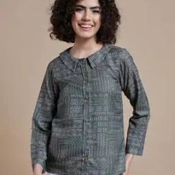 Women Regular Fit Spread Collar Shirt  -image-100