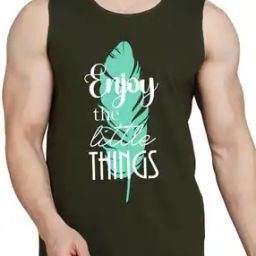 Men Typographic Print Sleeveless Vest-picture-42