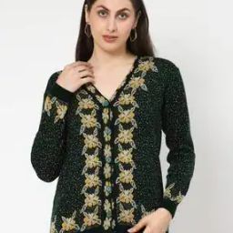 Women Floral Print Button-Down Cardigan -image-41