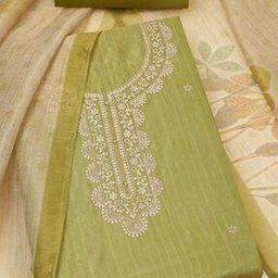 Women Embroidered 3-Piece Unstitched Dress Material-image-36