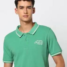 Men Regular fit Polo T-Shirt with Brand Print-image-11