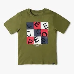 Boys Brand Print Regular Fit Crew-Neck T-Shirt-image-56