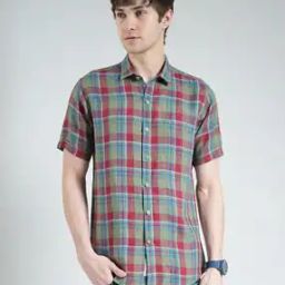 Men Checked Regular Fit Shirt-image-49