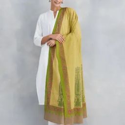 Women Floral Print Dupatta with Contrast Border-image-59